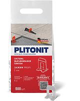Система выравнивания плитки PLITONIT  зажим SVP-PROFI, 1 мм, 500 шт. в пакете
